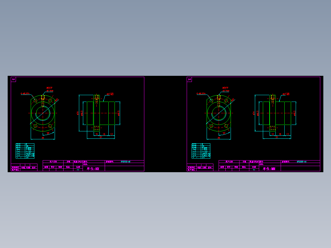 山云日尚SYS滚珠丝杠SFE2525.dwg
