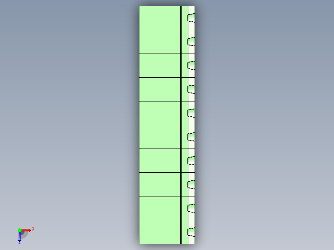 接线端子插件（1P 至 10P）俯视图