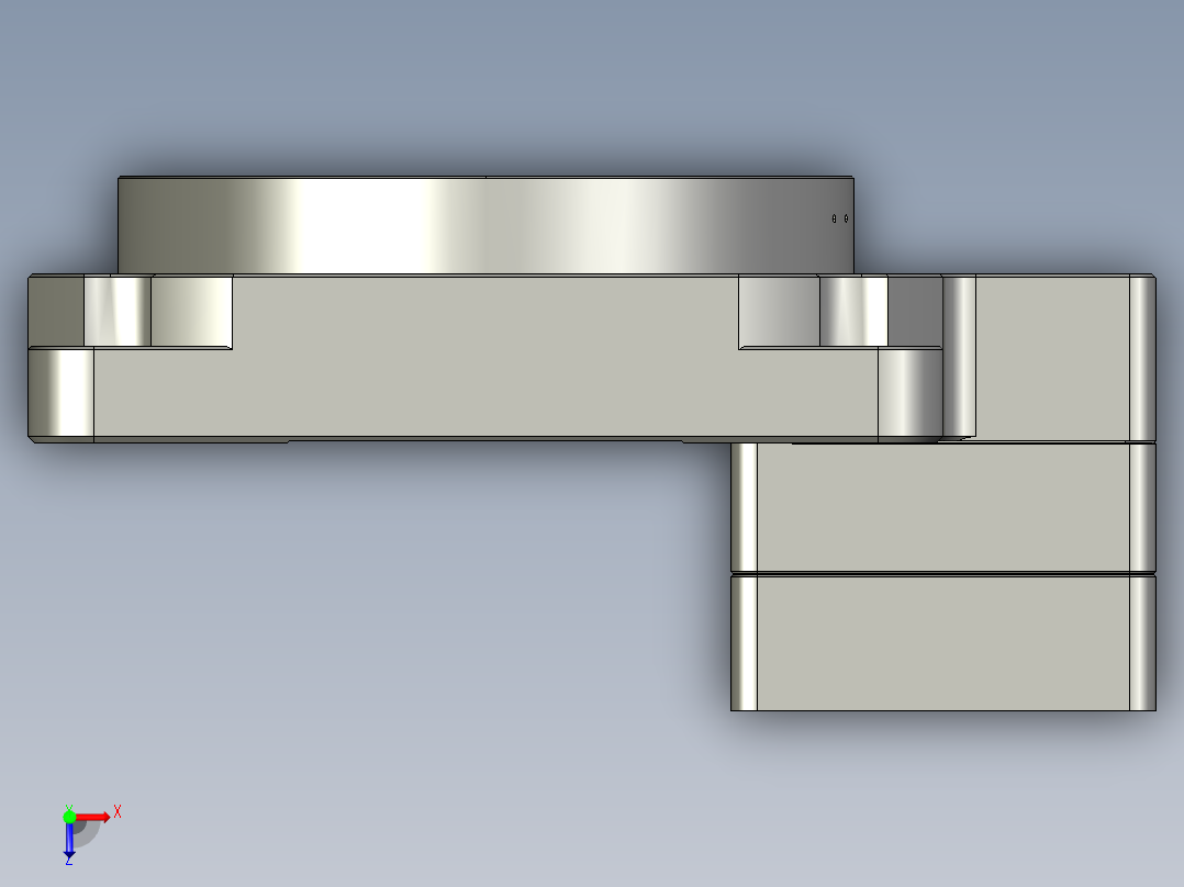 中空旋转平台KFN280-10无齿轮箱俯视图