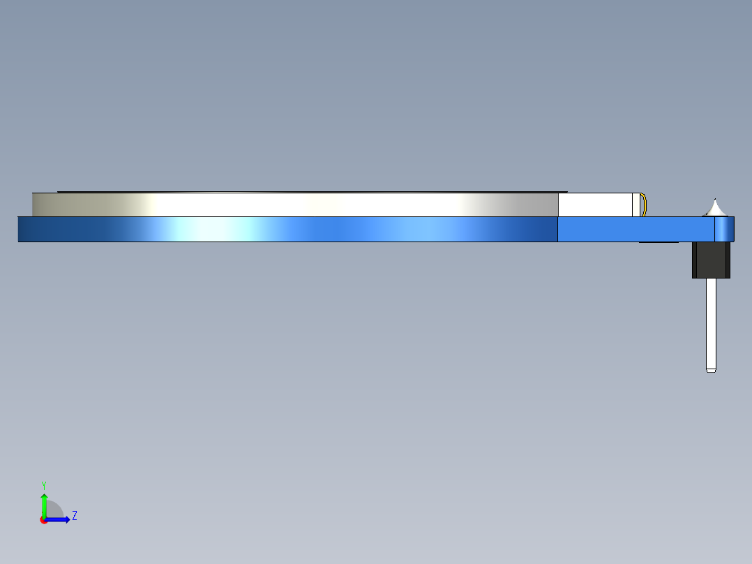 1.28 英寸圆形 TFT LCD 显示屏4 线 SPI 接口左视图