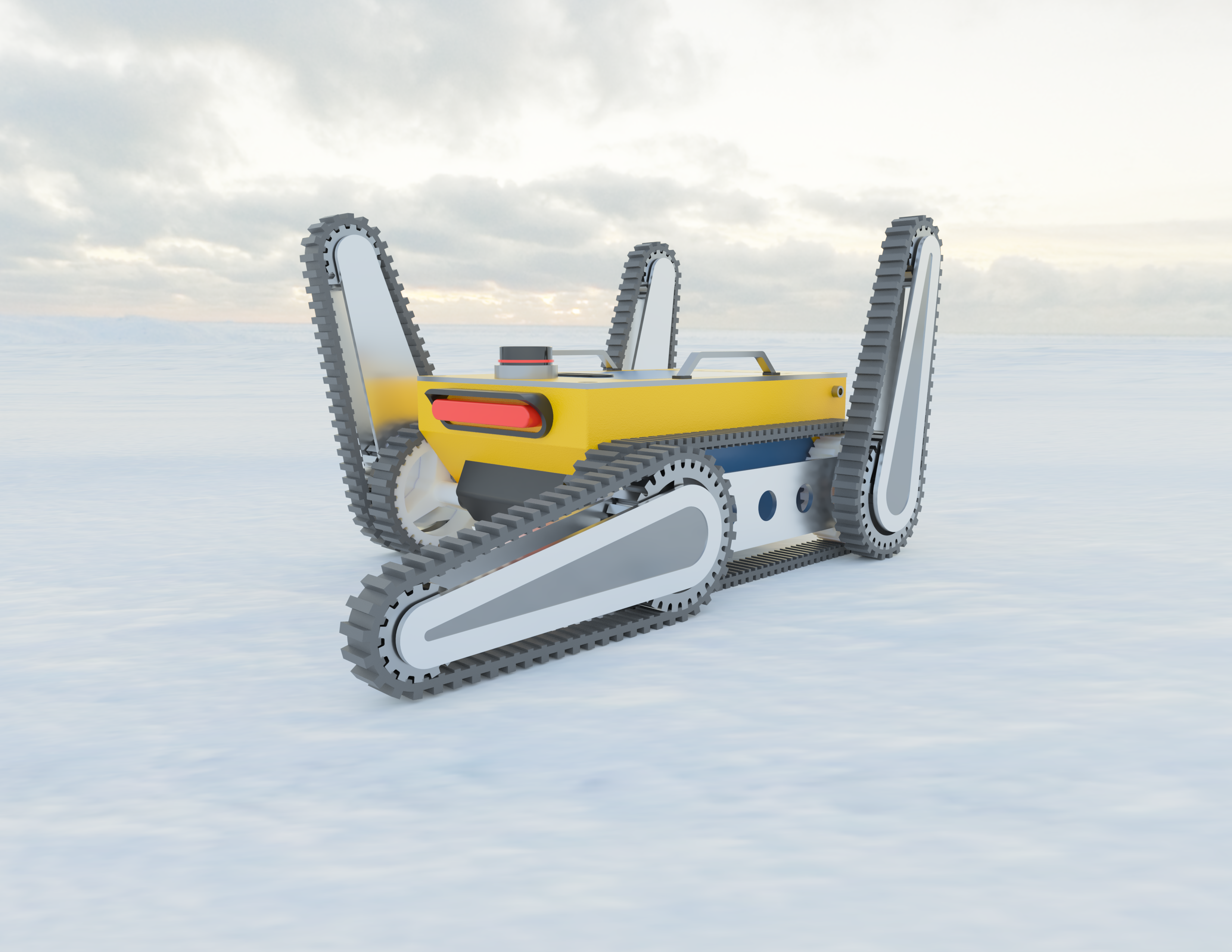 极限地形爬楼梯履带车