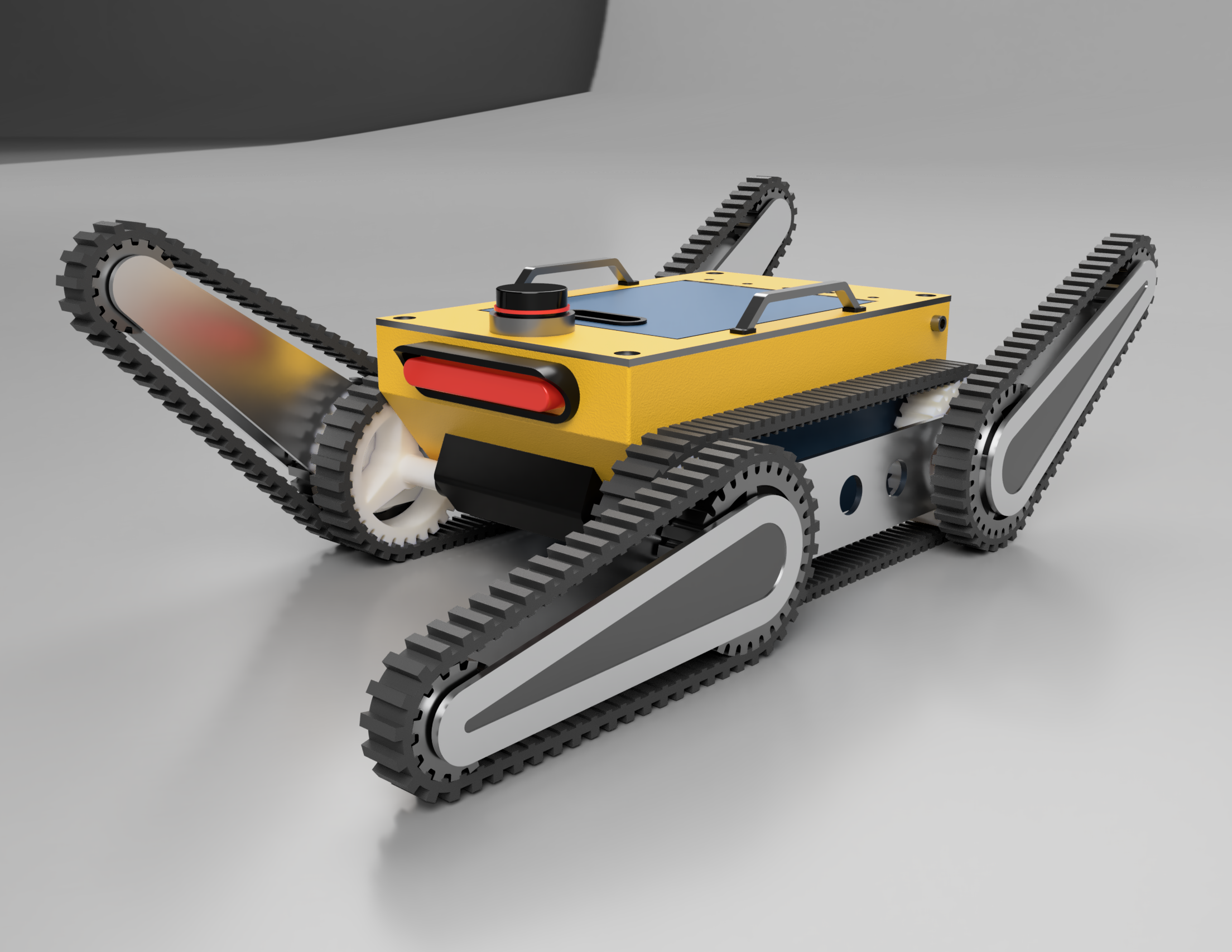 极限地形爬楼梯履带车