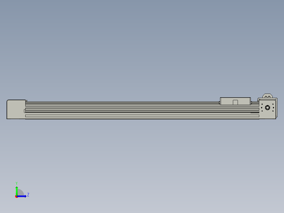 威洛博直线电机模组EB4-L80-S550-L-57-MS3左视图