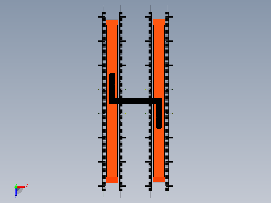 城市轨道交通架桥俯视图