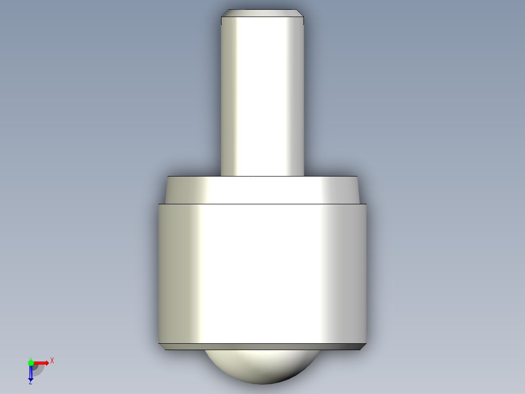 萬向滾珠21-3D多系列多零件图纸模型俯视图