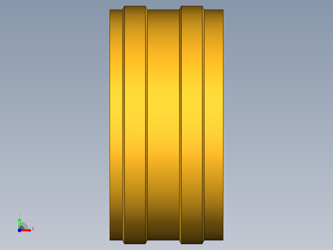 水管接头Knurled Hose Nut 94GH-12前视图