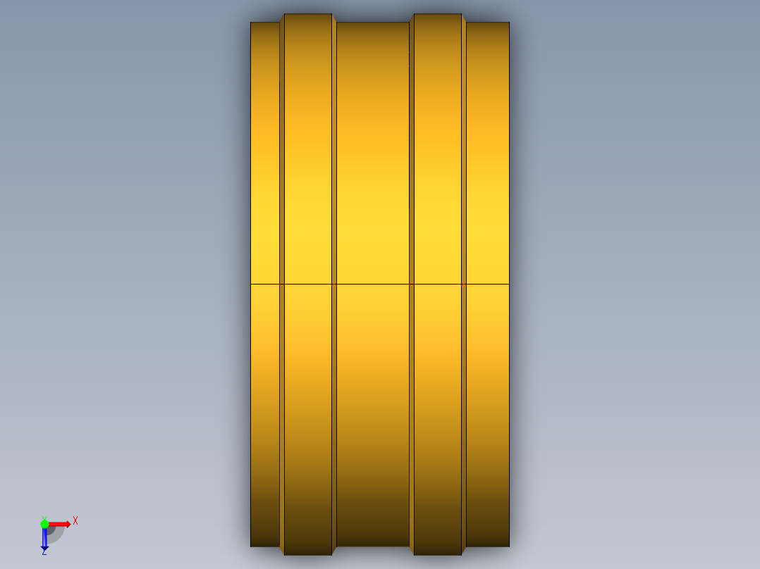 水管接头Knurled Hose Nut 94GH-12俯视图