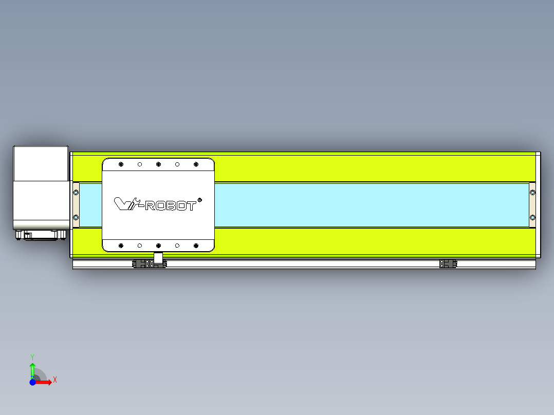 威洛博VBC同步带传动一无尘环境VBC17-L45-S450-BRD-ZP75-C3前视图
