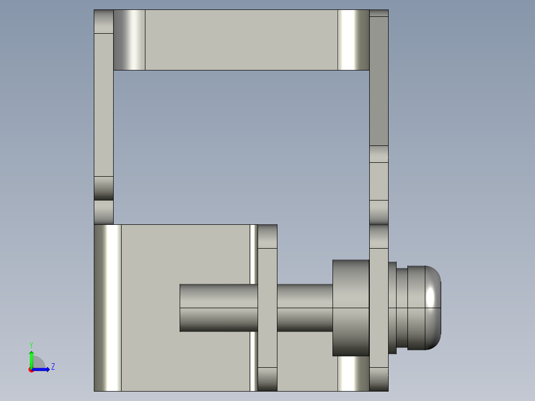 基恩士LV-H100bracket3_kc图纸模型左视图