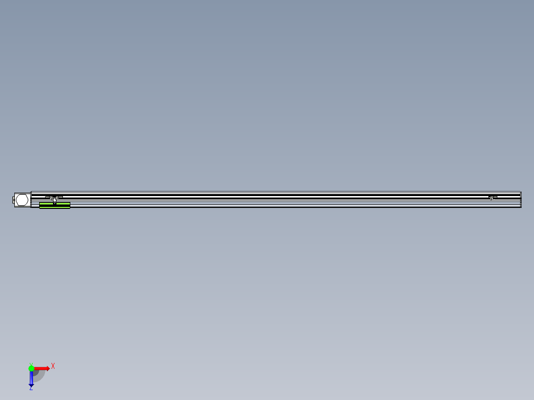 同步带滑台-半封闭B13-L90-S2000-L-P40-D3俯视图