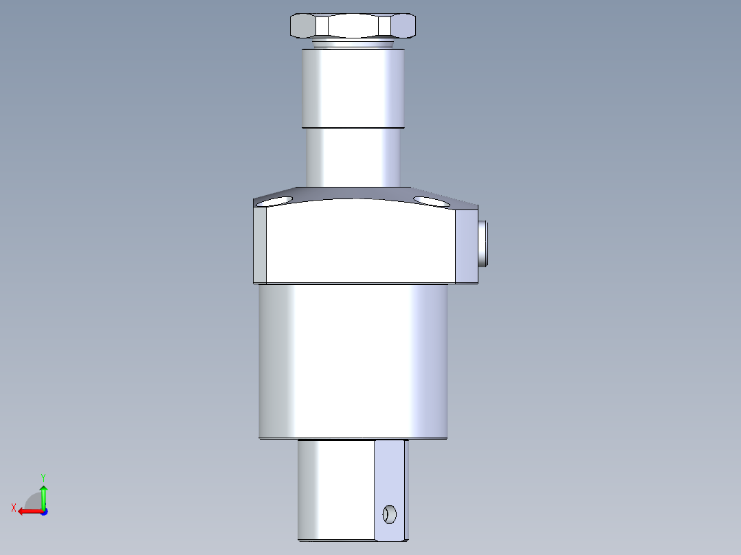 KOSMEKLHA0900-CRN多系列多零件图纸模型后视图