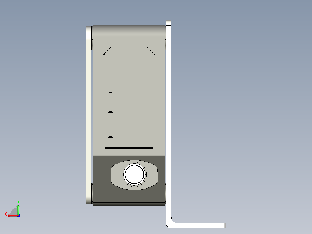 基恩士IL-300_kc图纸模型后视图