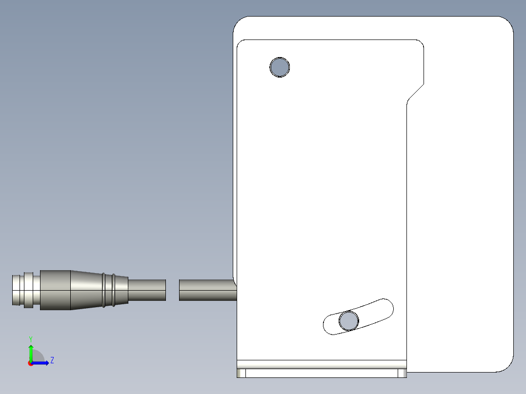 基恩士IL-300_kc图纸模型左视图