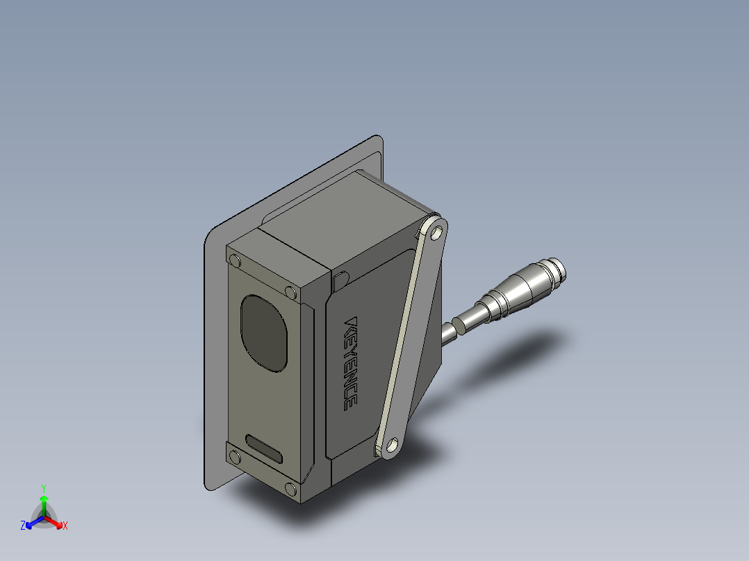 基恩士IL-300_kc图纸模型正等轴测图