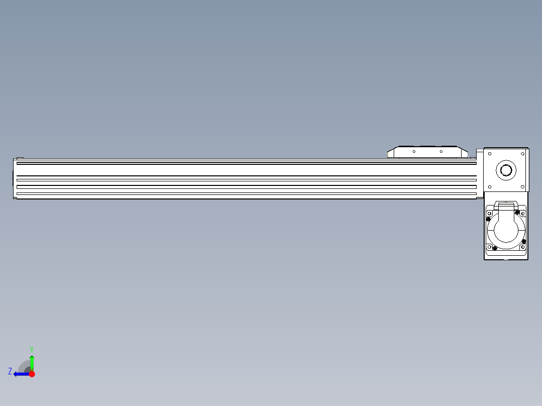 同步带全封闭直线模组TPA-HCB-85D-90-L500-RP-C-P20-N3右视图