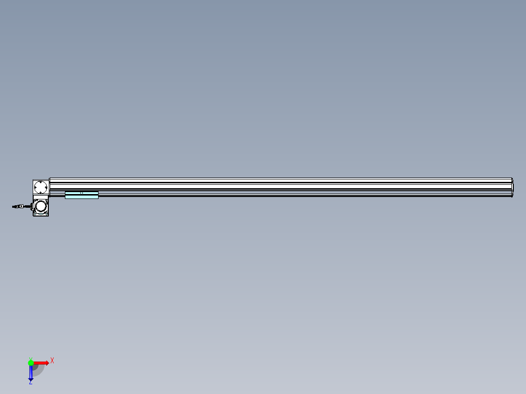 威洛博VBF同步带传动一般环境VBF14-L45-S1650-BLU-ZP40-C3俯视图