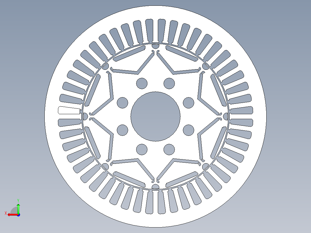 80kW永磁同步电机后视图