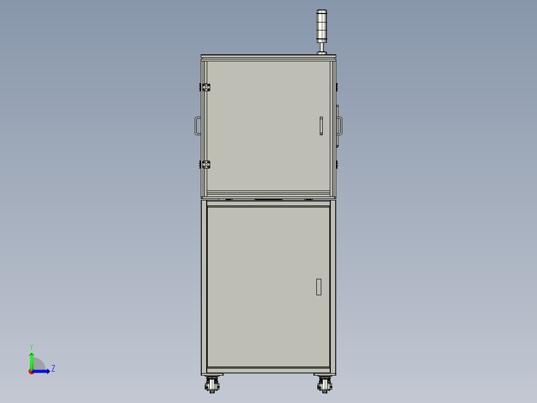 塑料产品自动下料冲切step左视图