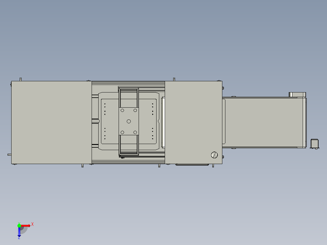 塑料产品自动下料冲切step俯视图