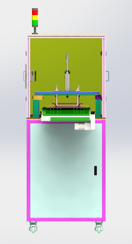 塑料产品自动下料冲切step