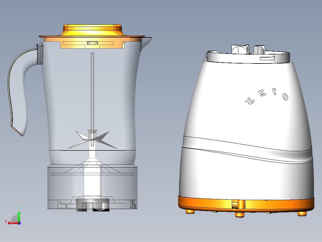 家用搅拌器SW2013后视图