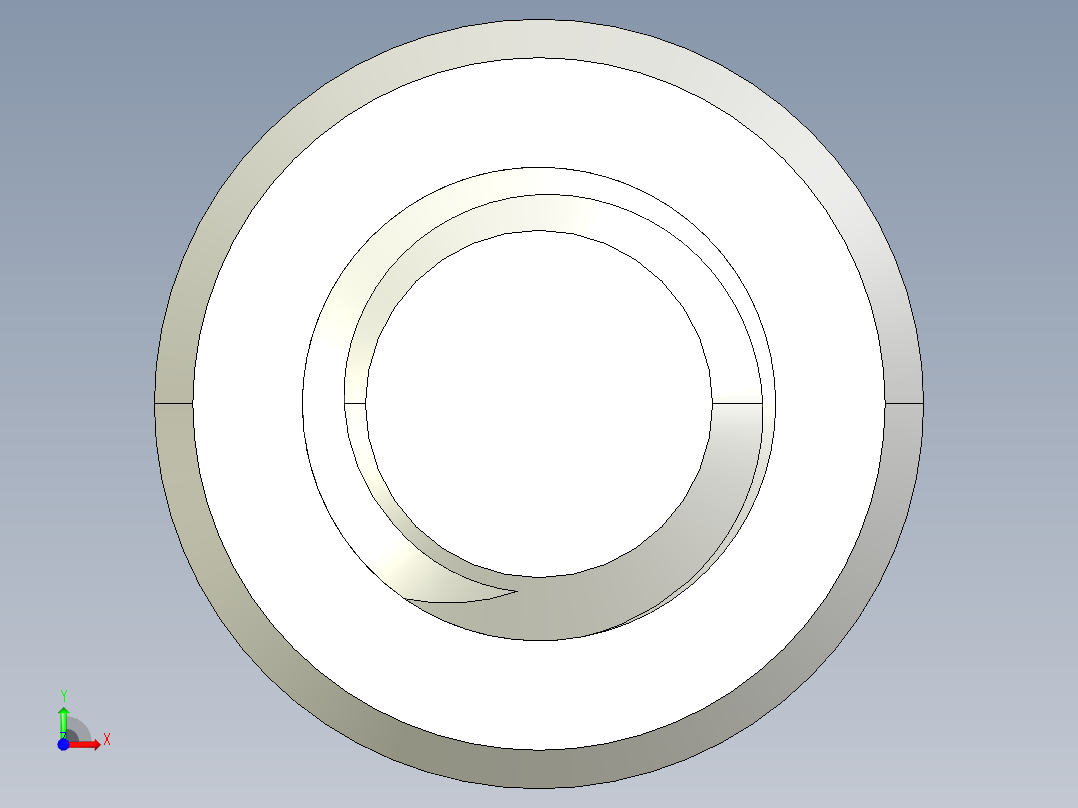 M8 x 1.25mm Thread 14mm LONG SOCKET HEAD CAP SCREW.IGS前视图