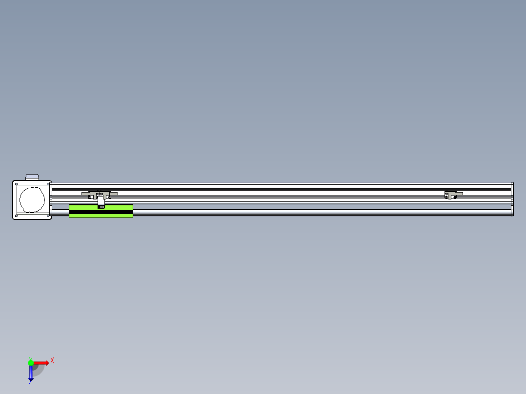 同步带滑台-半封闭B13-L90-S750-L-Z86-D3俯视图
