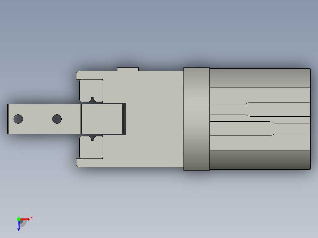 普通气爪PH01K-30俯视图
