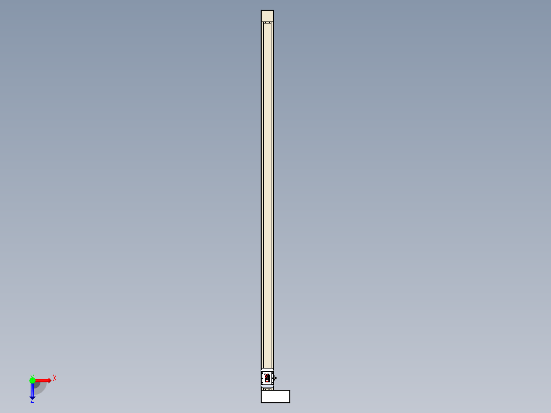 同步带全封闭直线模组TPA-HCB-65S-90-L1750-MR-C-P10-N3俯视图