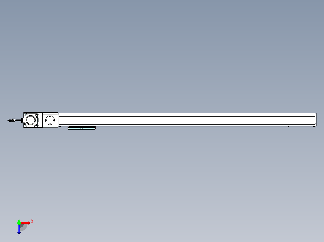 威洛博VBC同步带传动一无尘环境VBC14-L45-S1200-BL-ZP75-C3俯视图