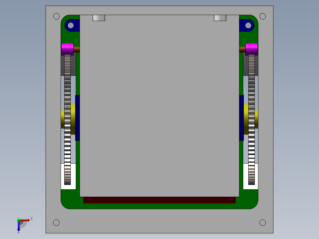 足球机器人1（三维+课设+程序+二维+电路图）俯视图