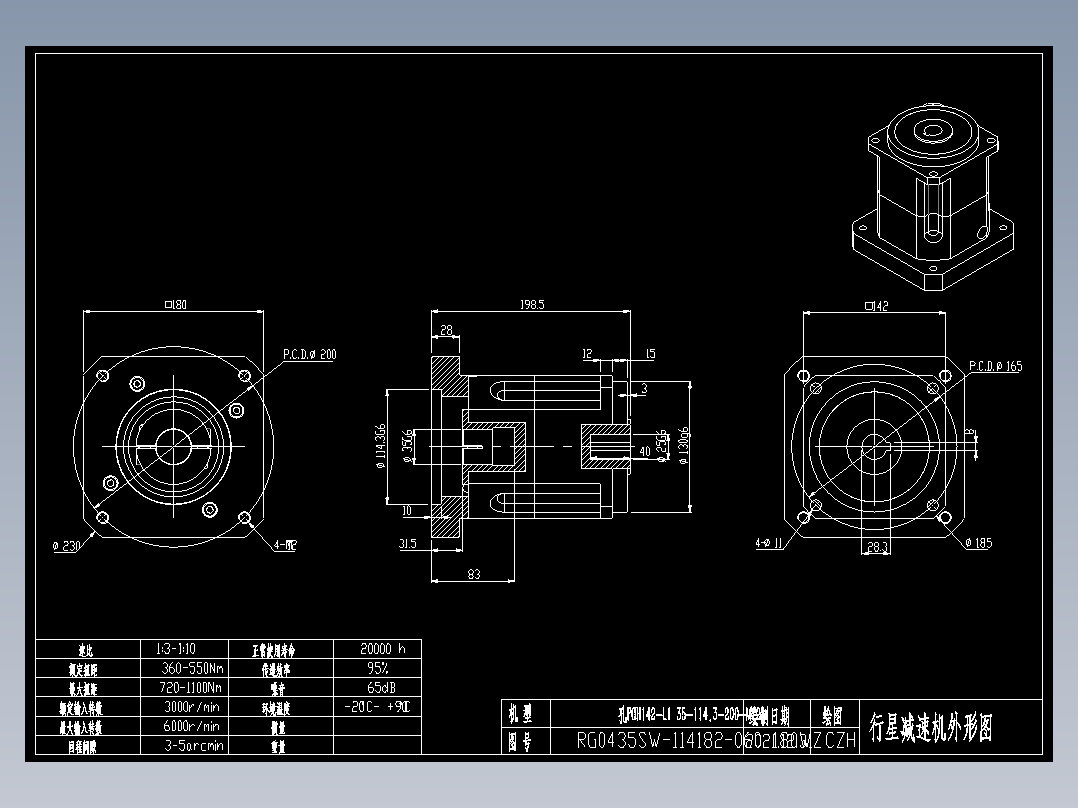 斜齿孔PGH142-L1 35-114.3-200-M12 180WZ KCZ25.DXF