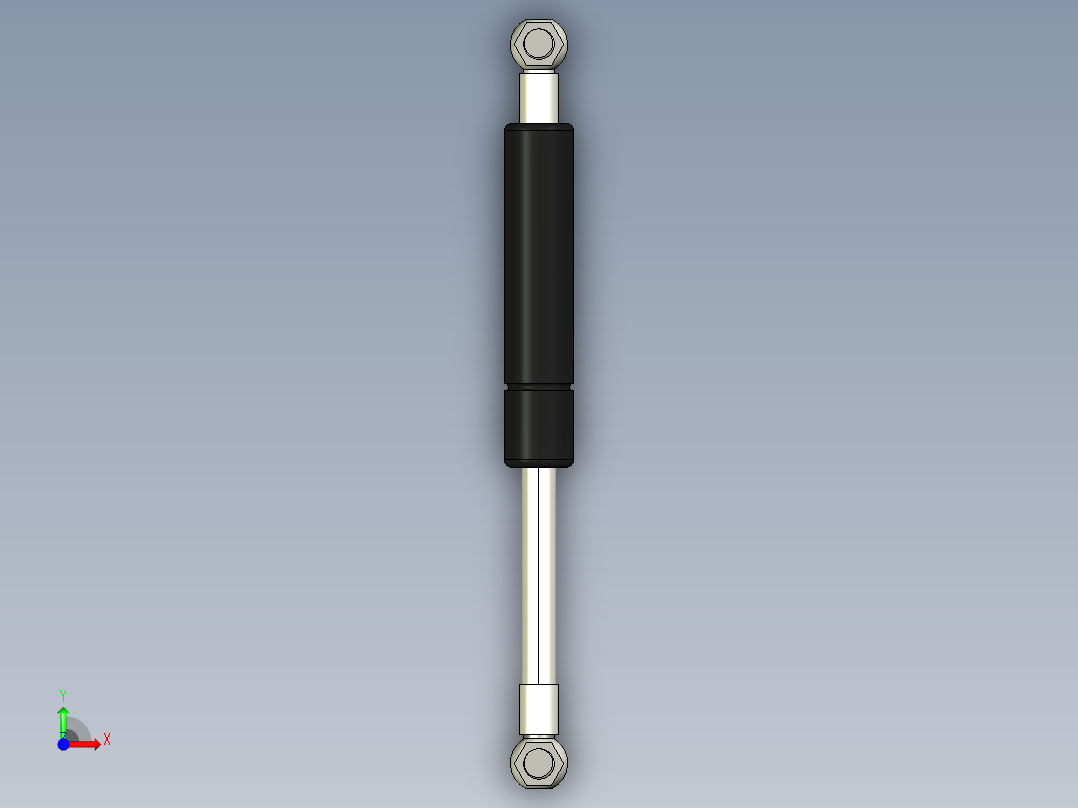 Q气压弹簧B310000031(3KG L185 和尚頭)前视图