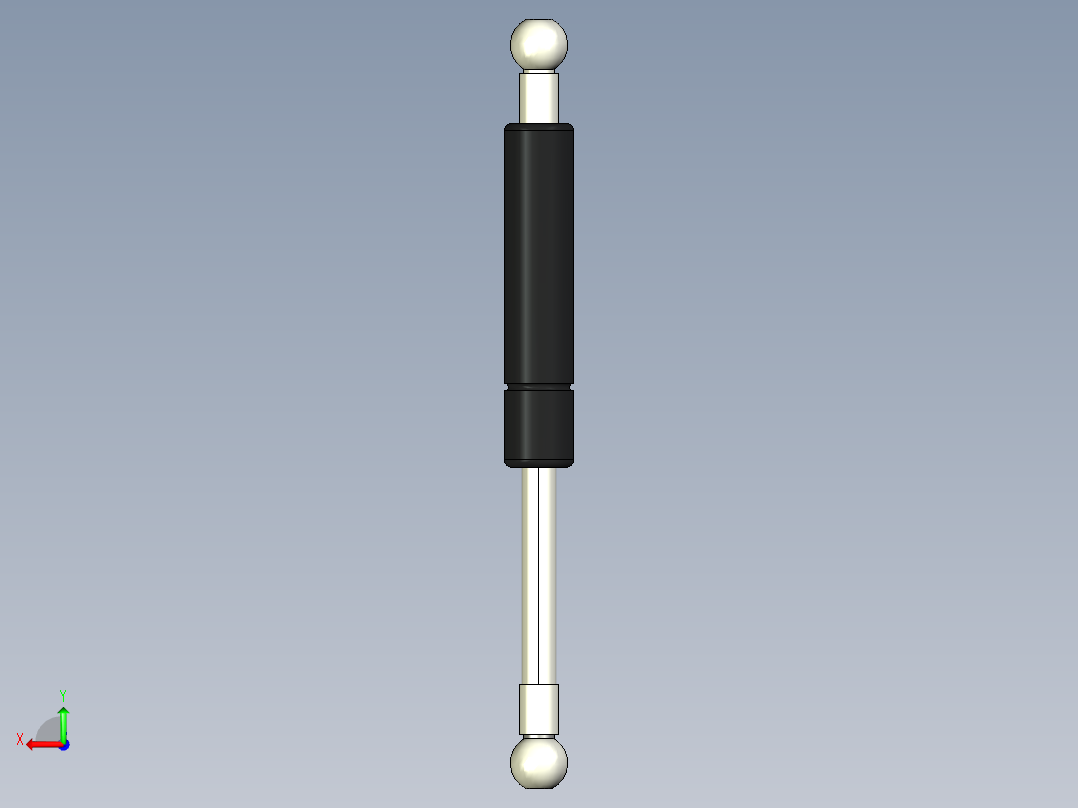 Q气压弹簧B310000031(3KG L185 和尚頭)后视图