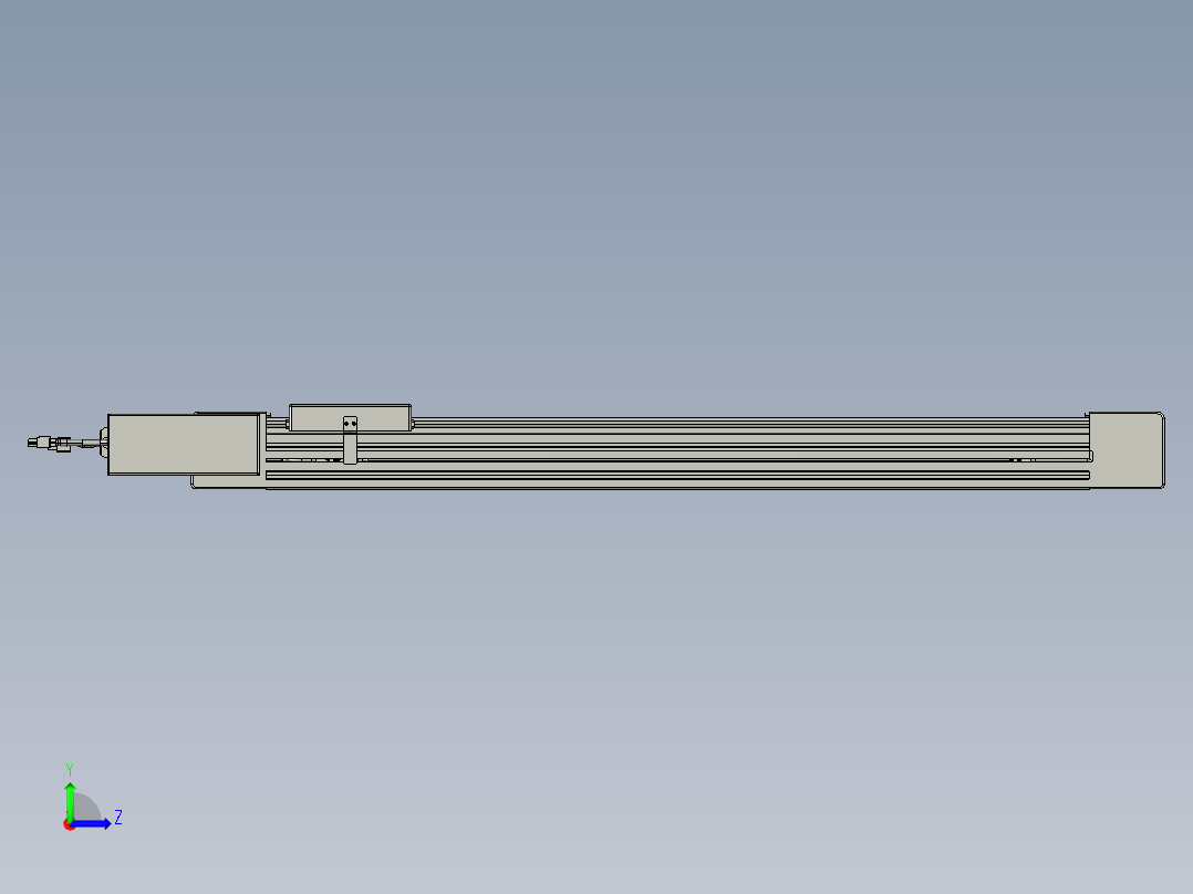 威洛博直线电机模组EB6-L70-S700-BL-P40-MS3左视图