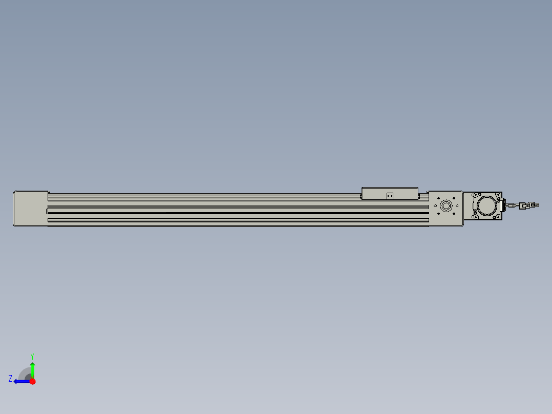 威洛博直线电机模组EB6-L70-S700-BL-P40-MS3右视图