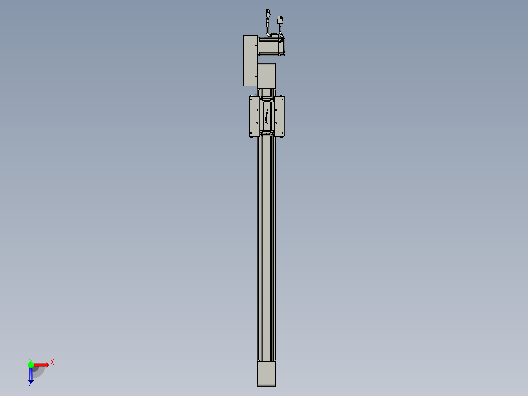 威洛博直线电机模组EB6-L70-S700-BL-P40-MS3俯视图