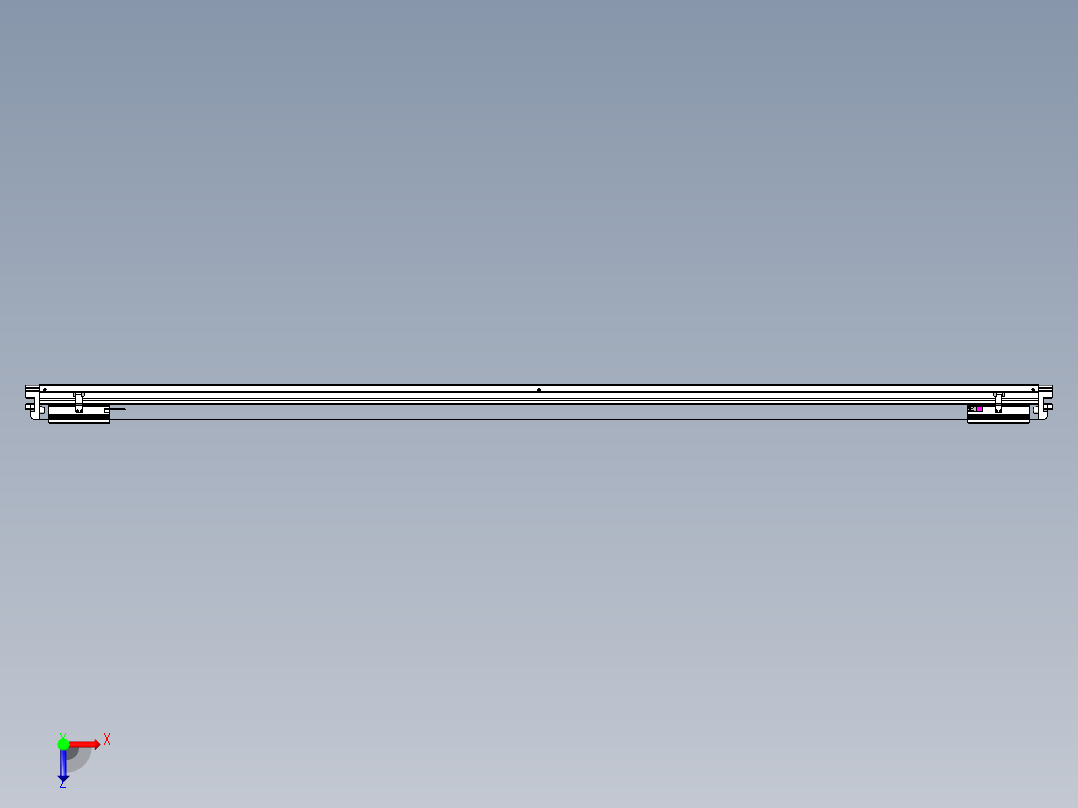 威洛博VL系列直线电机模组-2VL22H2-S2200俯视图