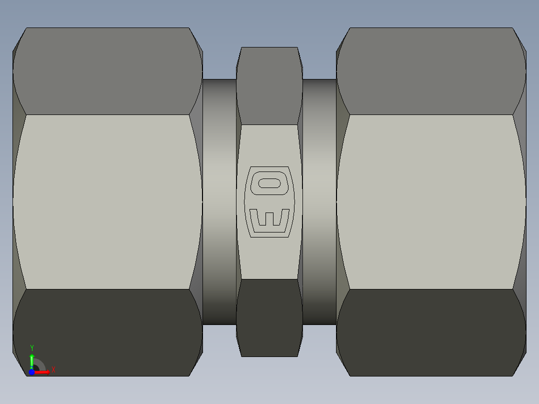 卡套式工业通用硬管接头EO Union G15LCF前视图