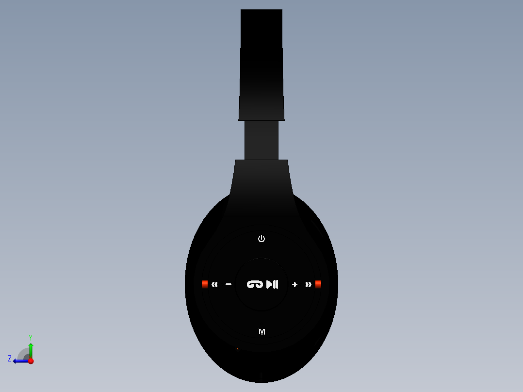 头戴式耳机右视图