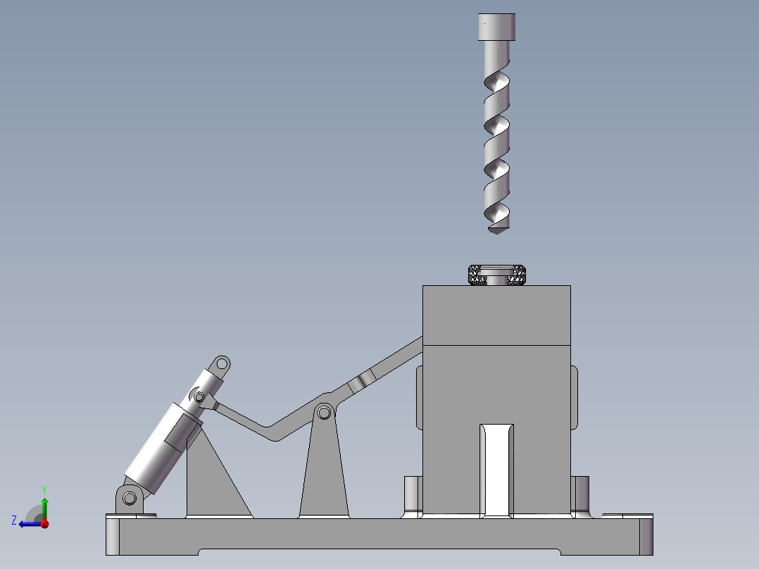 泵体零件的夹具设计【CAD及三维图纸+仿真】右视图