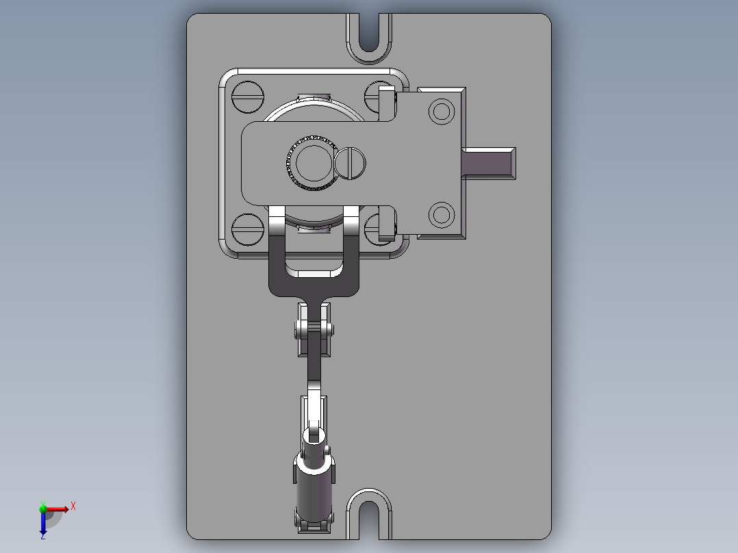 泵体零件的夹具设计【CAD及三维图纸+仿真】俯视图