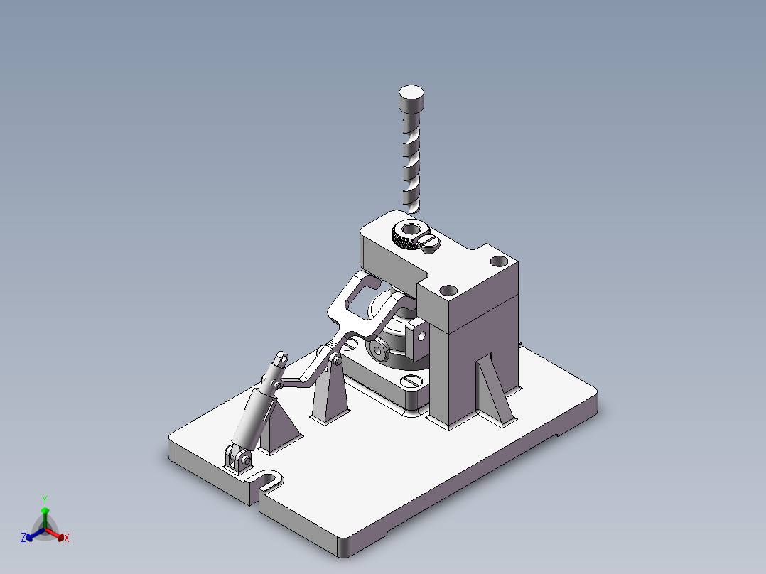 泵体零件的夹具设计【CAD及三维图纸+仿真】正等轴测图