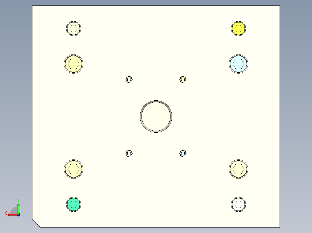 透明灯片后视图