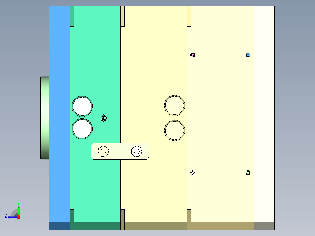 透明灯片右视图