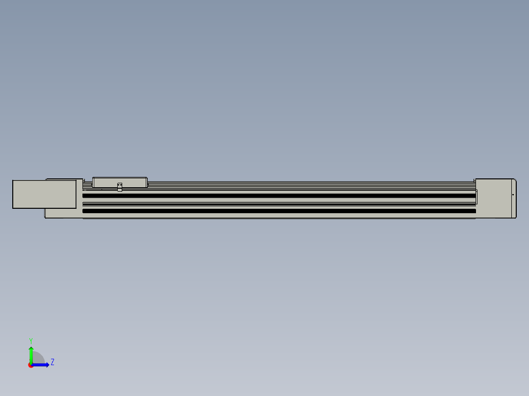 威洛博直线电机模组EB10-L224-S1050-BL-ZP75-MS3-5K左视图