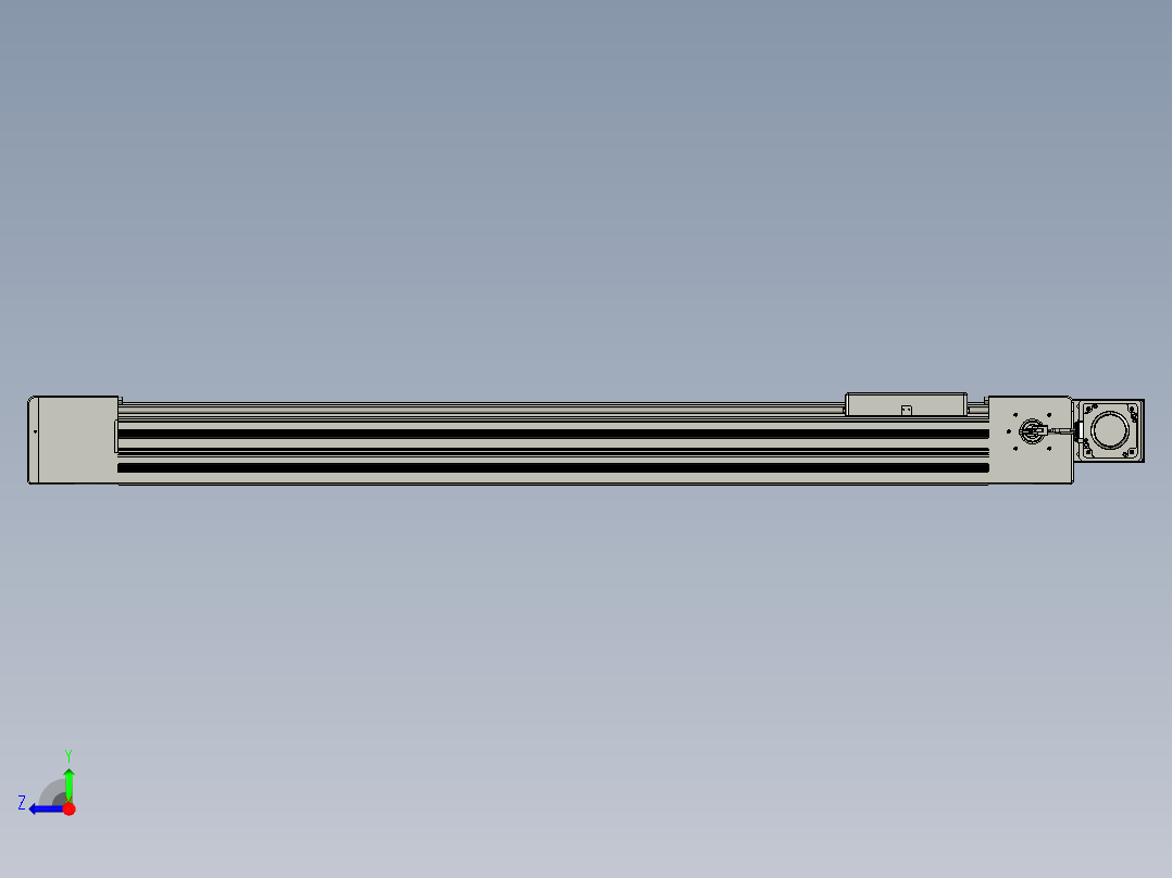 威洛博直线电机模组EB10-L224-S1050-BL-ZP75-MS3-5K右视图
