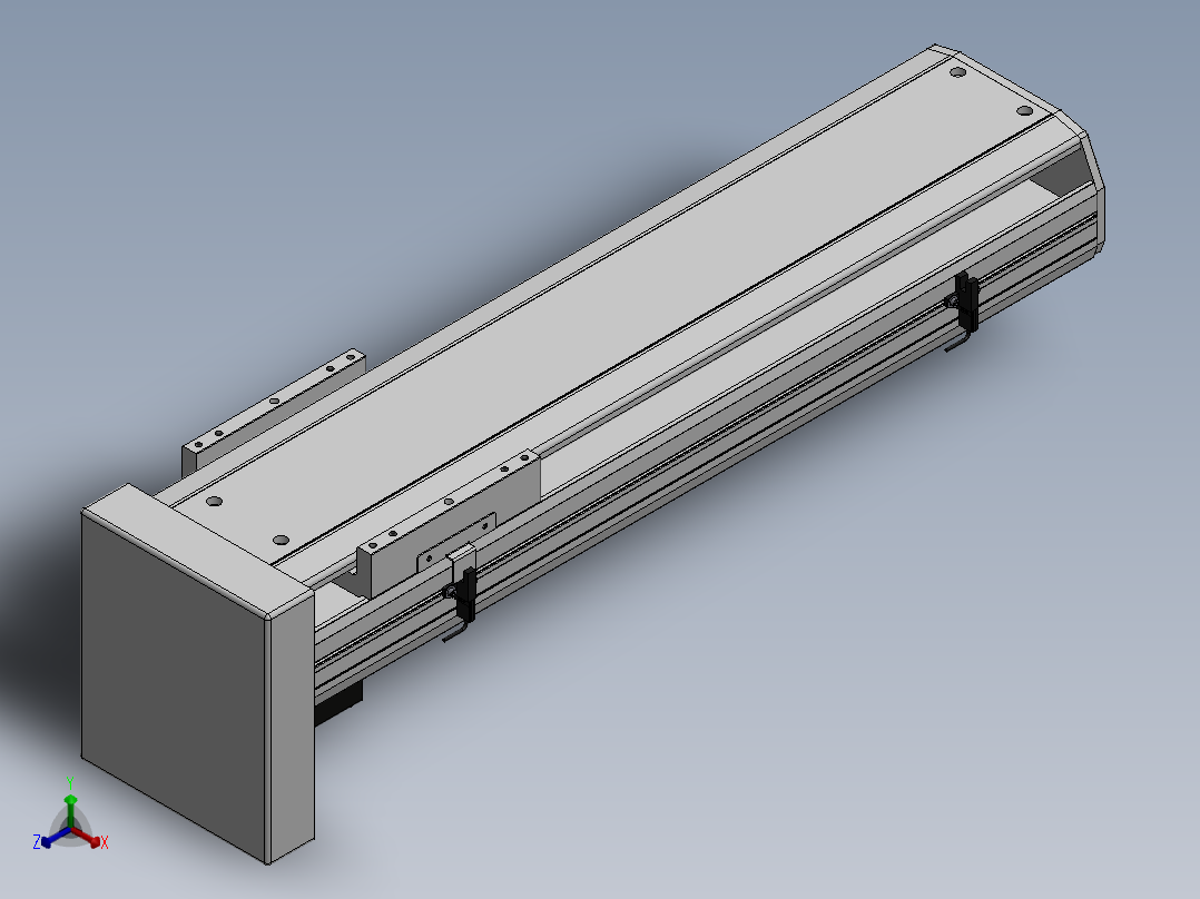 精密模组MY170-T10-450L-BM-P40B-C4-C正等轴测图