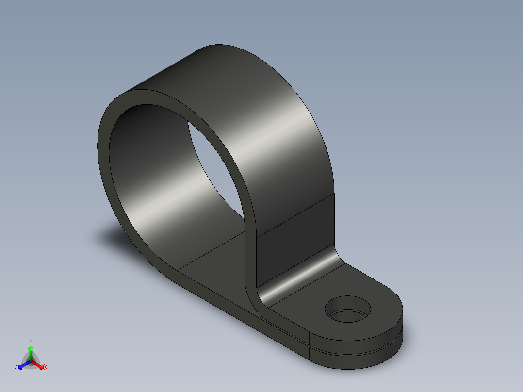 HP 系列 P 夹-H10P-BK正等轴测图