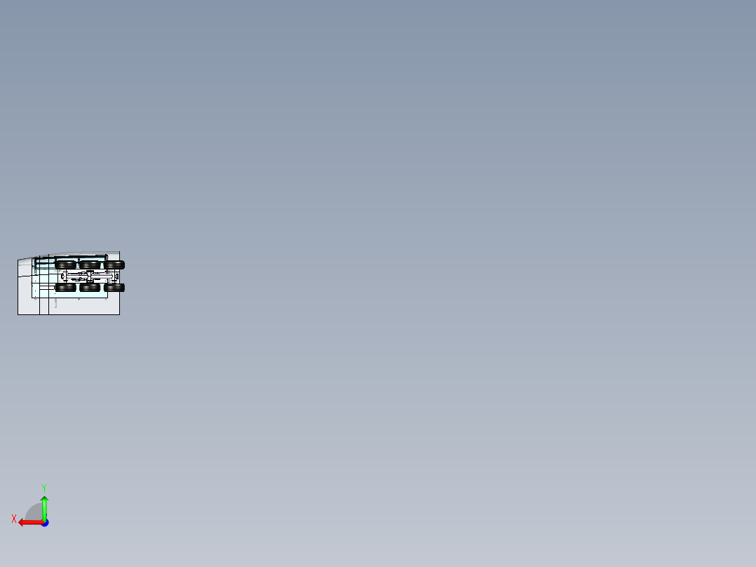 飞机主起落架舱门 CATIA V5 R21设计3D模型右视图